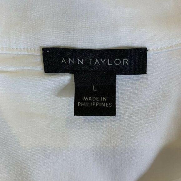Ann Taylor Balloon Sleeve Mock Neck Peasant Blouse - Picture 8 of 10